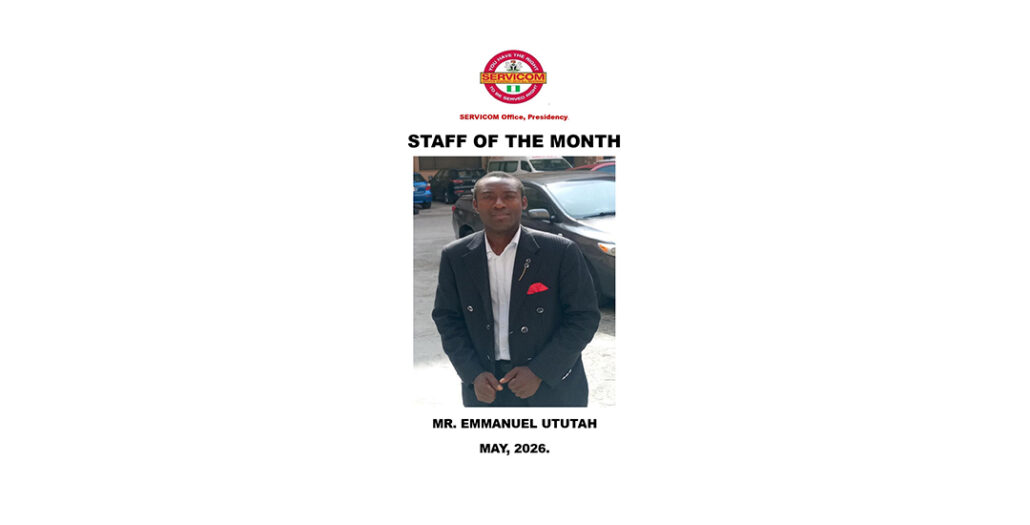 SERVICOM Recognizes Outstanding Staff for May 2026